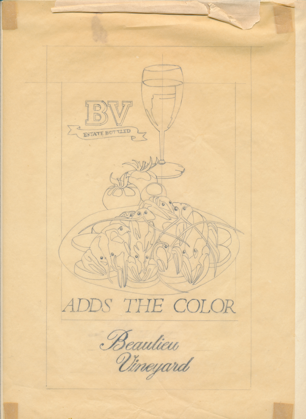 BV Vineyards pencil ad comp