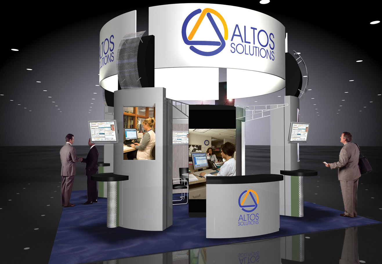 Altos Solutions Corporate ID ASCO booth